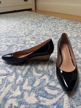 Women’s Patent Leather Cork Wedge